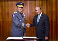 Castaños Guzmán recibió la visita del Mayor General Nelson Peguero Paredes, Director de la Policía Nacional