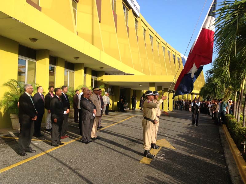 Junta Central Electoral realizó acto en honor a la Bandera Nacional