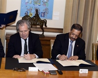 Rosario Márquez y Secretario General OEA Almagro firman Acuerdo Observación Elecciones  Dominicanas