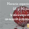 JCE informa horario especial para los días 23 y 30 de diciembre