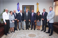 Ex presidente Hipólito Mejía visita al Presidente de la Junta Central Electoral Julio César Castaños Guzmán