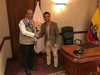 Castaños Guzmán se reúne con el Presidente del CNE de Ecuador