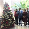 Oficina Central del Estado Civil y Junta Electoral del Distrito Nacional dan bienvenida a la Navidad con encendido de árbol navideño