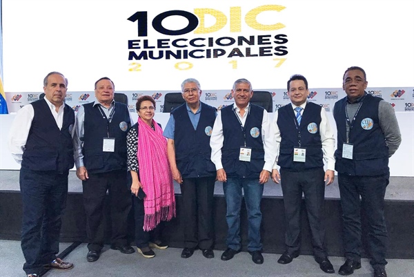 Magistrado Henry Mejía Oviedo participa como observador internacional en Elecciones municipales Venezuela 2017