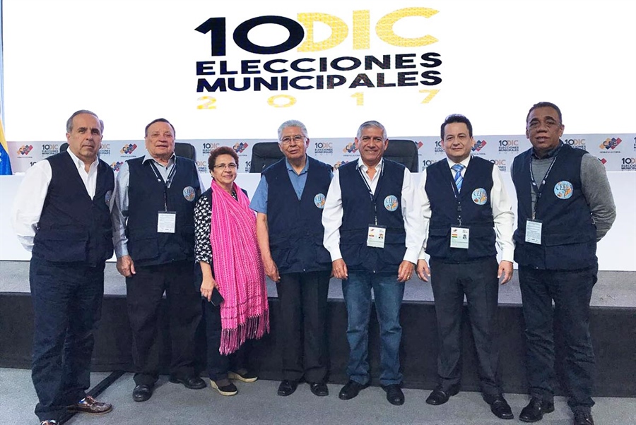 Magistrado Henry Mejía Oviedo participa como observador internacional en Elecciones municipales Venezuela 2017