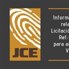 Información documentaciones relativas al proceso de Licitación Pública Internacional Ref.: JCE-CCC-LPI-01-2019 para adquisión de equipos de Voto Automatizado