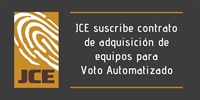 JCE suscribe contrato de adquisición de equipos para Voto Automatizado