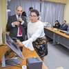 JCE realiza demostración de Voto Automatizado a participantes de maestría sobre Derecho Electoral en la UASD