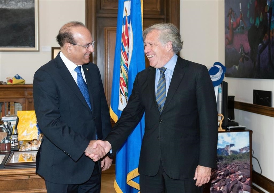 Presidente JCE sostuvo reunión con Secretario General de la OEA, Luis Almagro