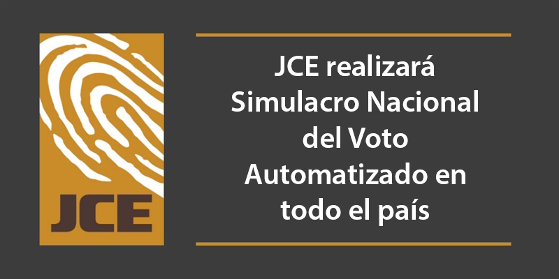 JCE realizará Simulacro Nacional del Voto Automatizado en todo el país; instalación de equipos se hará el sábado 7