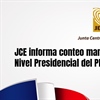JCE informa conteo manual de votos válidos en Nivel Presidencial del PLD alcanza un 52.36%