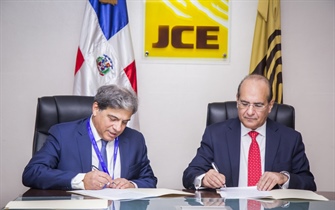 JCE y empresa española ALHAMBRA EIDOS suscriben contrato para auditoría forense Voto Automatizado