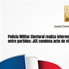 Policía Militar Electoral realiza intervención en Enriquillo por enfrentamiento entre partidos; JCE condena acto de violencia e intimidación