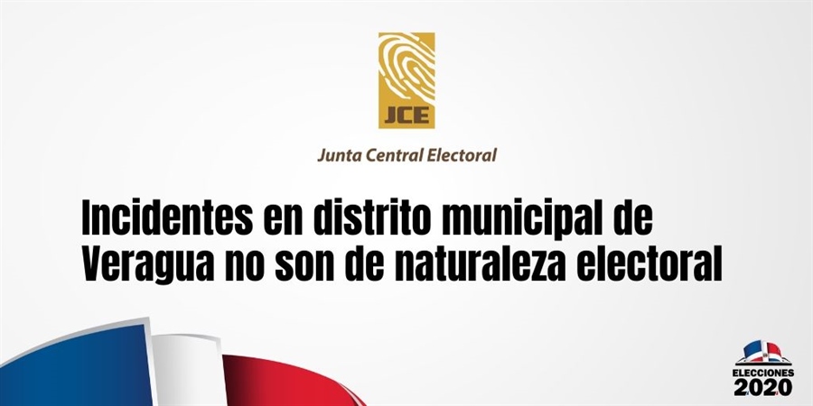 Incidentes en distrito municipal de Veragua no son de naturaleza electoral