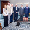 Pleno JCE recibe a representantes de Misión de Observación Electoral de OEA