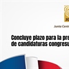 Concluye plazo para la presentación de propuestas de candidaturas congresuales y presidencial