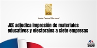 JCE adjudica impresión de materiales educativos y electorales a siete empresas