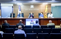 Pleno de la JCE se reúne con presidentes y secretarios líderes de Juntas Electorales sobre Elecciones del 5 de julio de 2020
