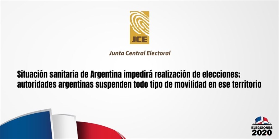 Situación sanitaria de Argentina impedirá realización de elecciones