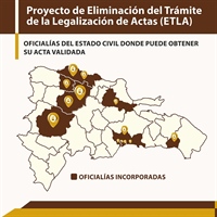 La Junta Central Electoral anuncia la incorporación de nueve Oficialías al Proyecto de la “Eliminación del Trámite de la Legalización de las Actas del Estado Civil”