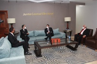 Presidente JCE recibe visita de cortesía del presidente del TSE Ygnacio Pascual Camacho Hidalgo