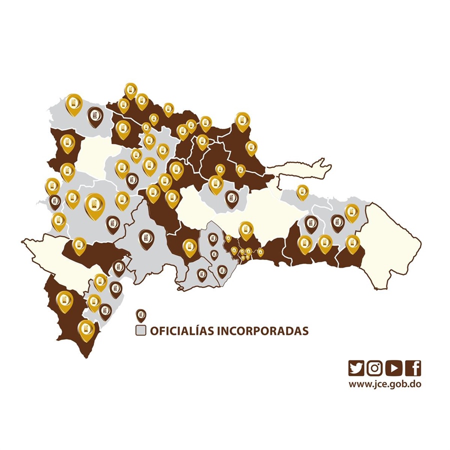 JCE incorpora 15 oficialías más al proyecto ETLA; cifra de dependencias con nuevo formato se eleva a 70