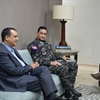 Presidente JCE recibe visita de cortesía del Comisionado Reforma Policial y del director de la Policía Nacional