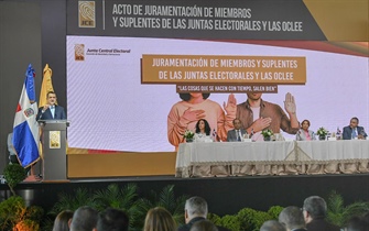 Pleno de la JCE juramenta a 1,617 miembros de Juntas Electorales y de las OCLEE de cara a elecciones de 2024