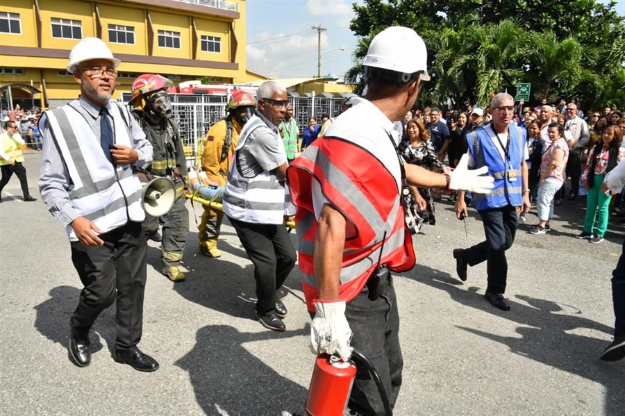 La JCE realiza con éxito el primer simulacro de evacuación en su sede central