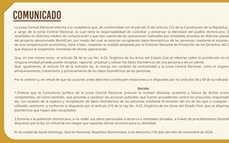 COMUNICADO