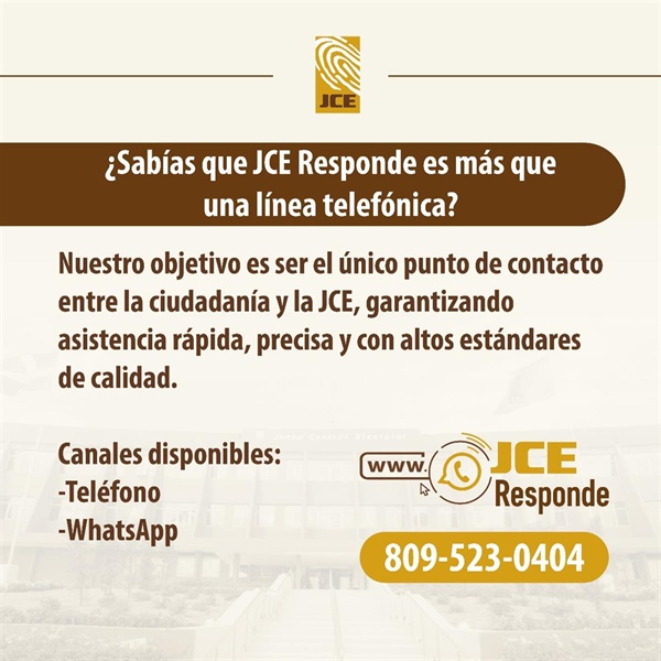 JCE continúa fortaleciendo los servicios a través de su “Centro de Contacto Institucional JCE Responde”