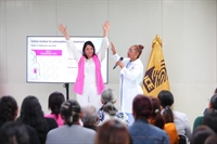 JCE imparte charla sobre prevención de cáncer de mama al personal del DN y zona norte