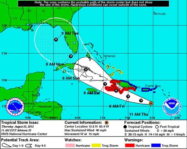 JCE NO LABORARÁ ESTE VIERNES POR TORMENTA ISAAC