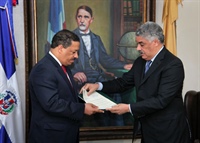 Presidente PRD visita Presidente Junta Central Electoral