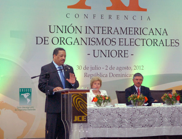 Junta Central Electoral inaugura XI Conferencia de la Unión Interamericana de Organos Electorales (UNIORE)