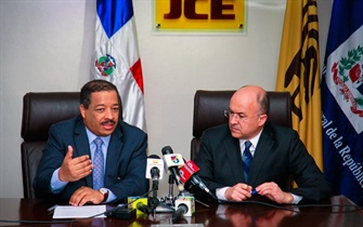Declaraciones del Presidente JCE, Dr. Roberto Rosario, en firma convenio con la Procuraduria General de la República