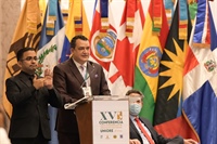 Presidente de la JCE y copresidente de UNIORE, Román Jáquez Liranzo