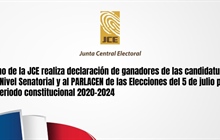 Pleno de la JCE realiza declaración de ganadores de las candidaturas...