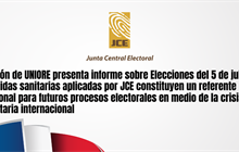 Misión de UNIORE presenta informe sobre Elecciones del 5 de julio